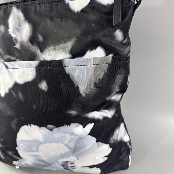 Tumi Black Blue Floral Nylon Croosbody Bag - Picture 6 of 13